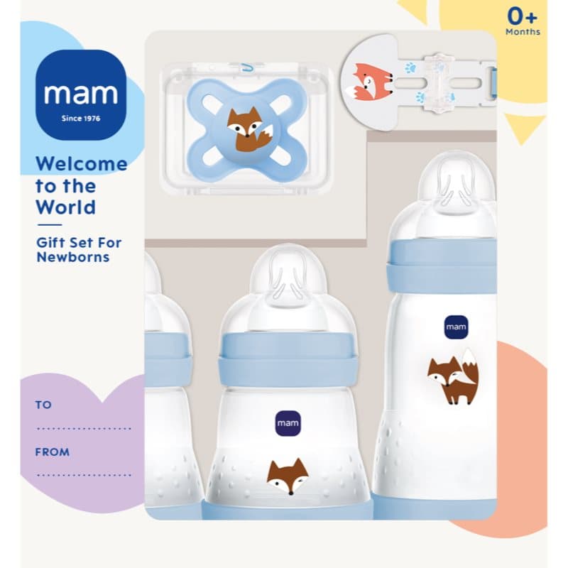 MAM Welcome to the World 0m+ lote de regalo para bebés Blue 1 ud