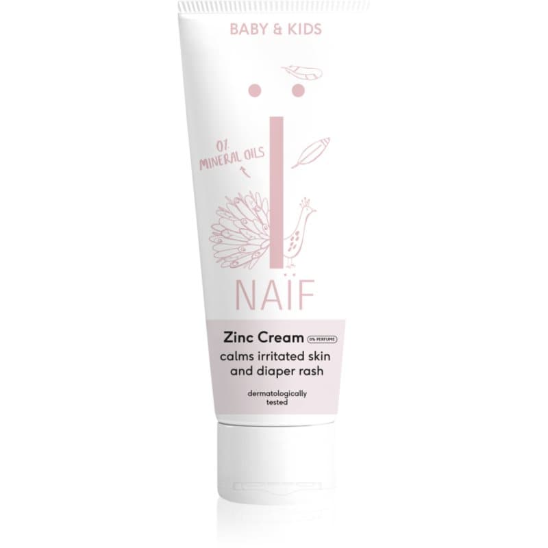 Naif Baby & Kids Zinc Cream crema contra irritación para bebé lactante sin perfumesin perfumesin perfumesin perfume 75 ml