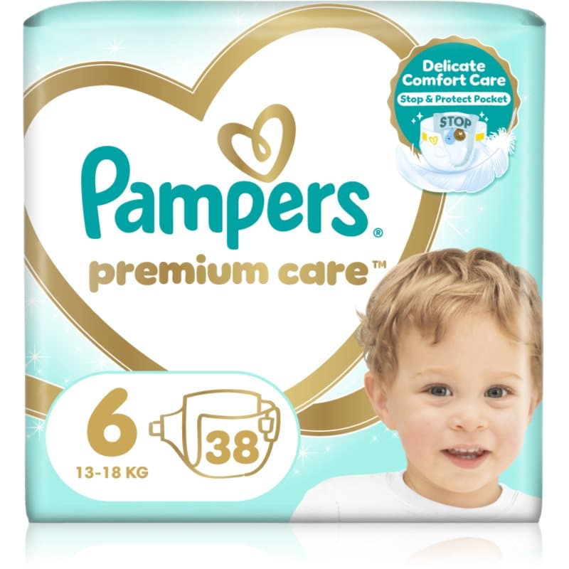 Pampers Premium Care Size 6 pañales desechables 13-18 kg 38 ud