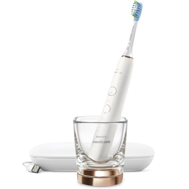 Philips Sonicare 9000 DiamondClean HX9911/94 cepillo de dientes eléctrico sónico con cargador en forma de vaso Rose Gold 1 ud
