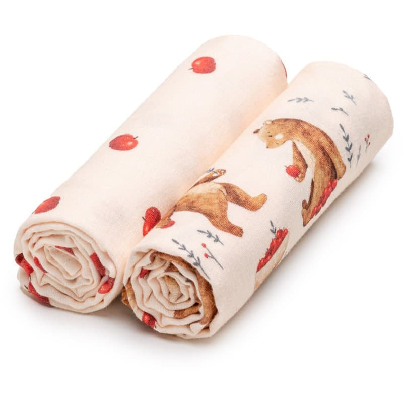 T-TOMI BIO Muslin Diapers muselinas Very Beary 65x65 cm 2 ud
