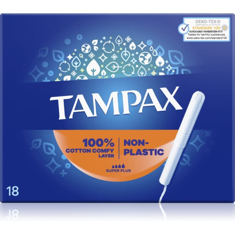 Tampax Super Plus tampones con aplicador 18 ud