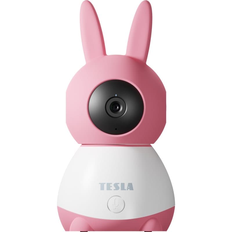 Tesla Smart Camera 360 Baby Pink vigilabebés con vídeo 1 ud