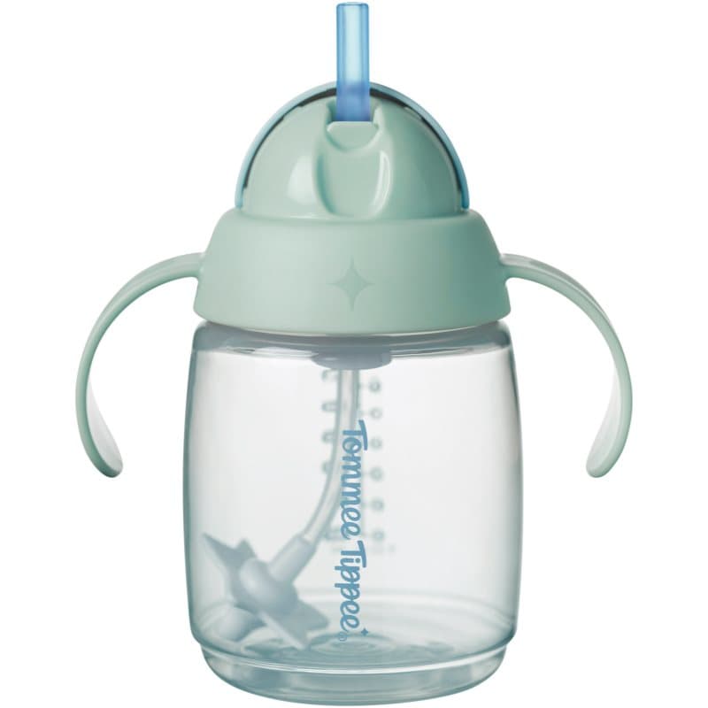 Tommee Tippee Trainer Straw vaso de entrenamiento con peso 6m+ Green 1 ud