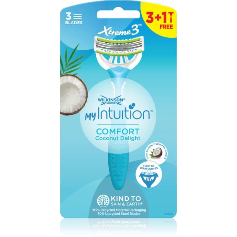 Wilkinson Sword My Intuition Xtreme 3 maquinillas de afeitar desechables Comfort Coconut Delight 4 ud