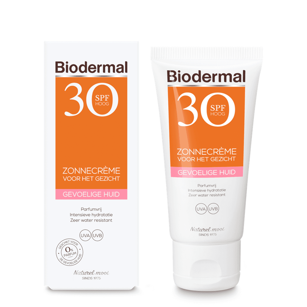 Biodermal Crema solar facial piel sensible SPF30 50 ml