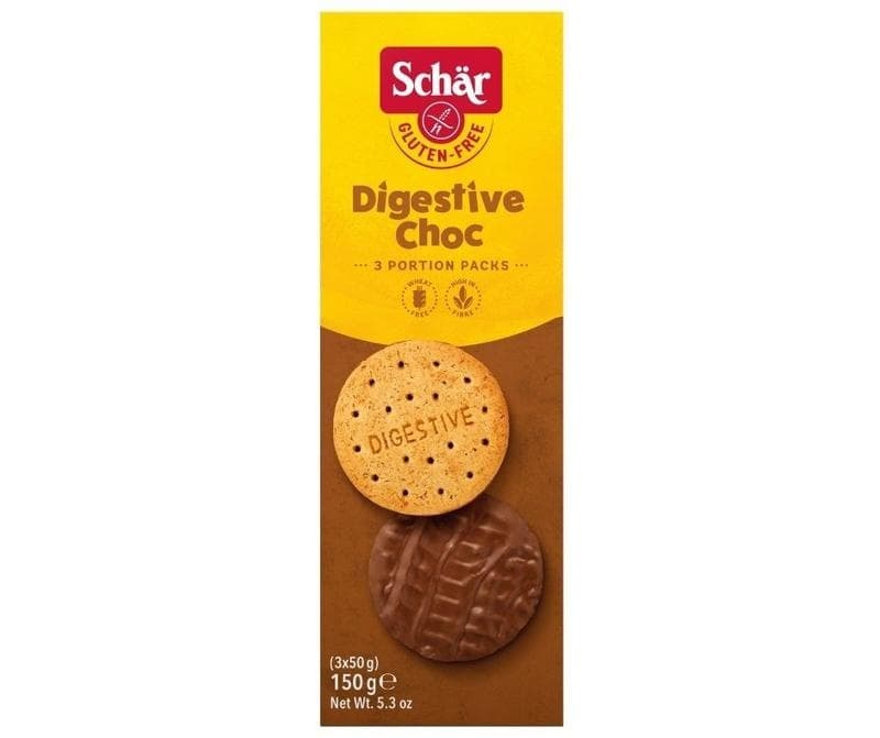 Schar Digestive chocolate sin gluten 150 Gramos