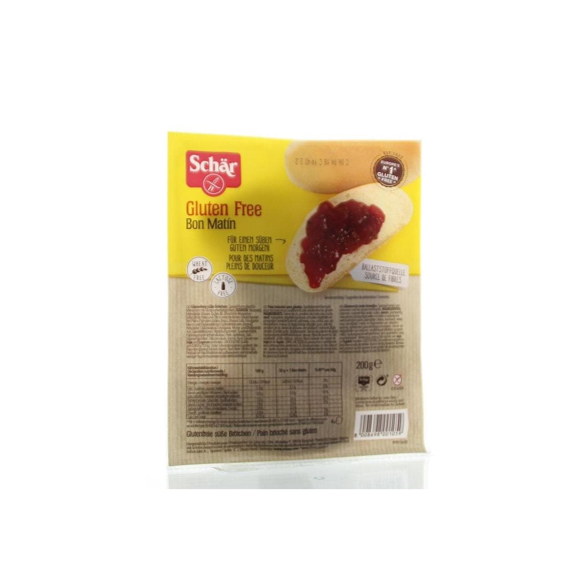Schar Bon matin panecillos dulces sin gluten 200 Gramos