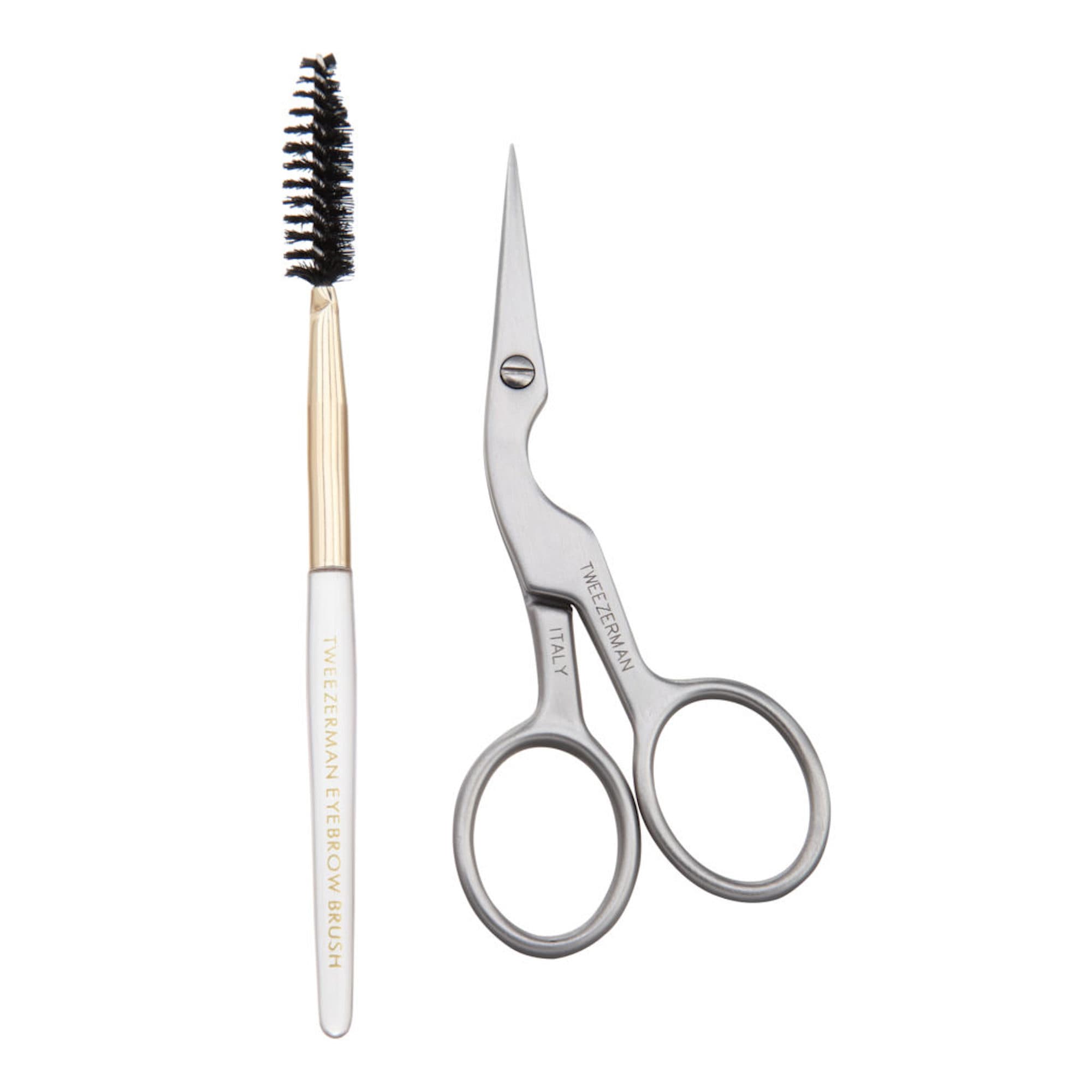 Tweezerman Tijeras para cejas Tweezerman con cepillo 1 unidad