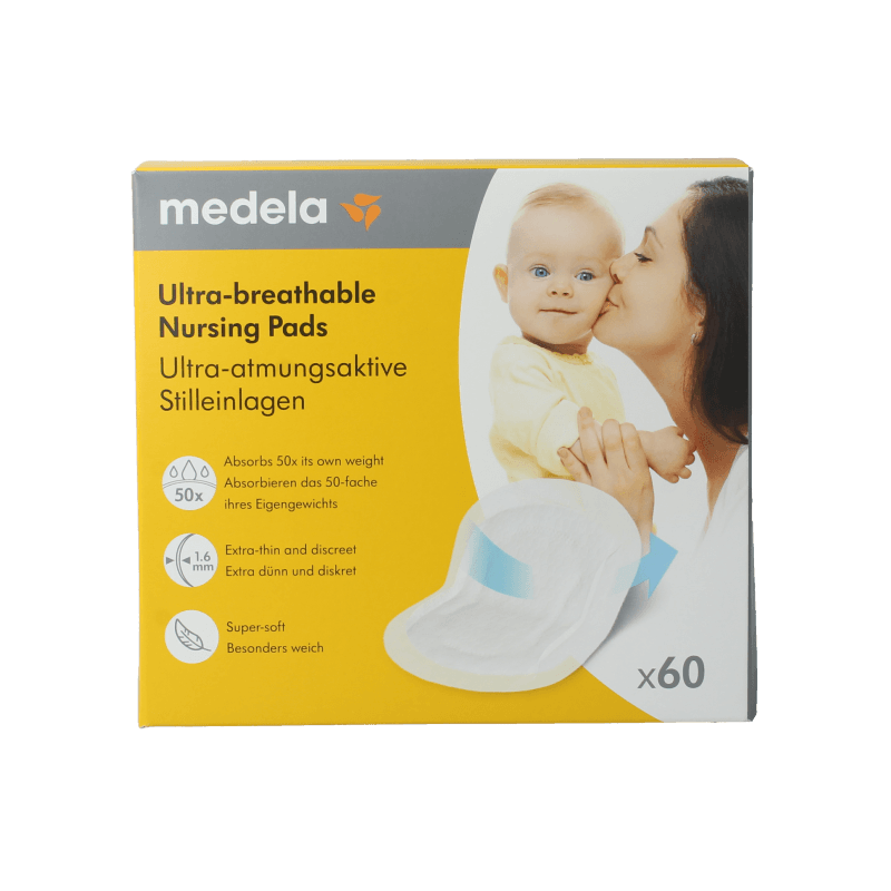 Medela Discos absorbentes ultra transpirables, 60 unidades