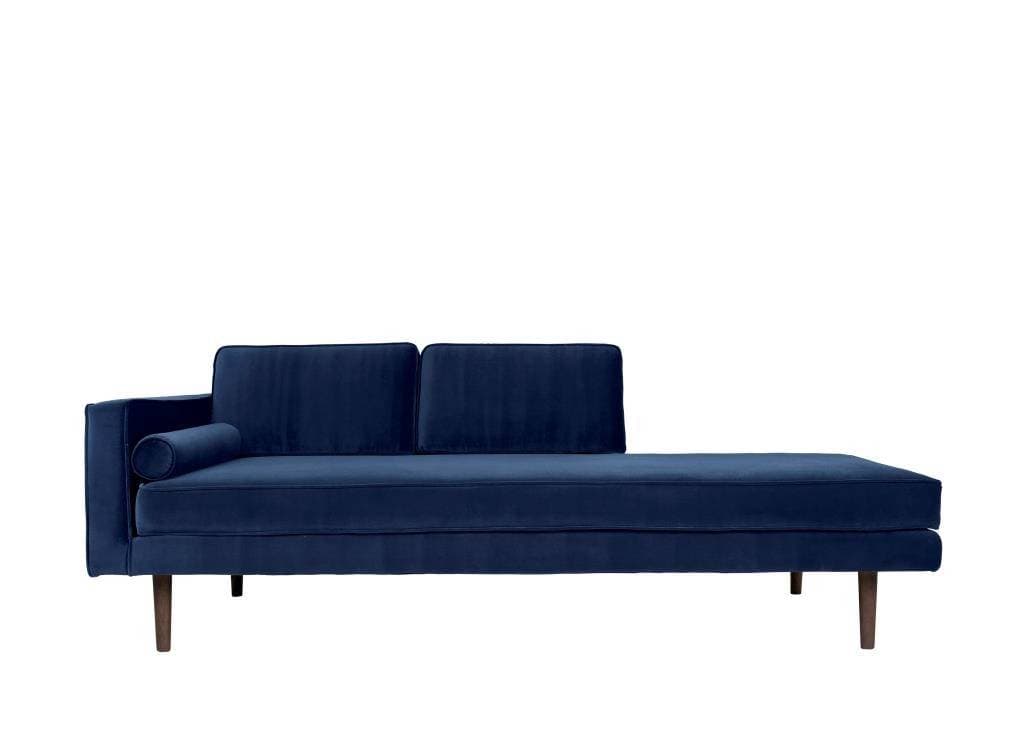 Broste Copenhagen Sofá Wind Chaiselong azul