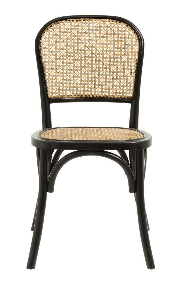 Nordal Silla Wicky mimbre - negro