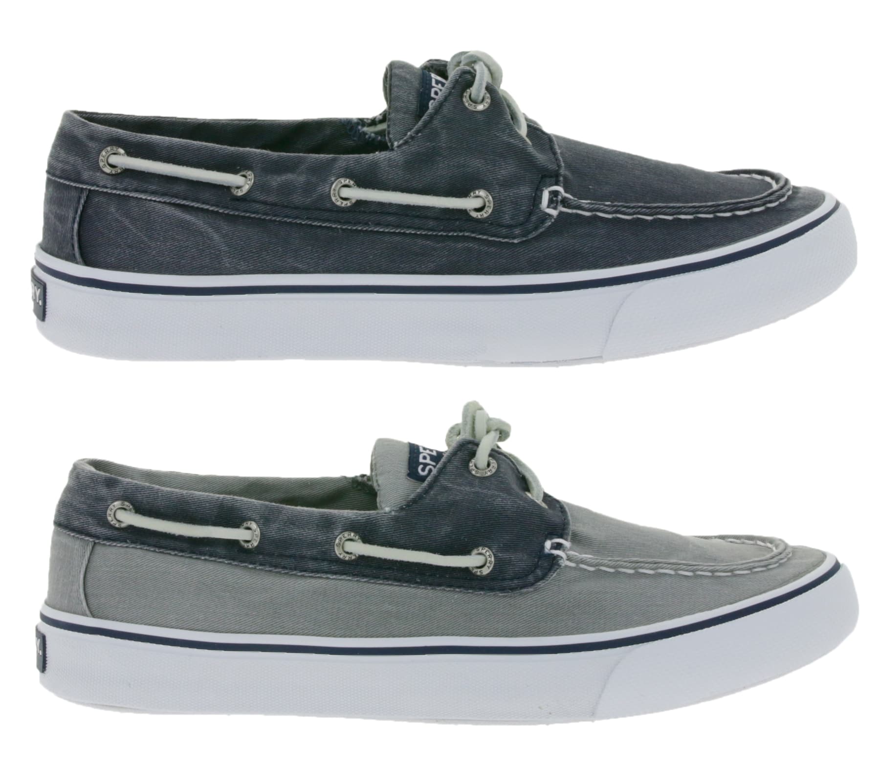 SPERRY Bahama II SW Zapatillas bajas de verano para hombre, náuticos, zapatillas de lona, ​​azul marino o gris/azul
