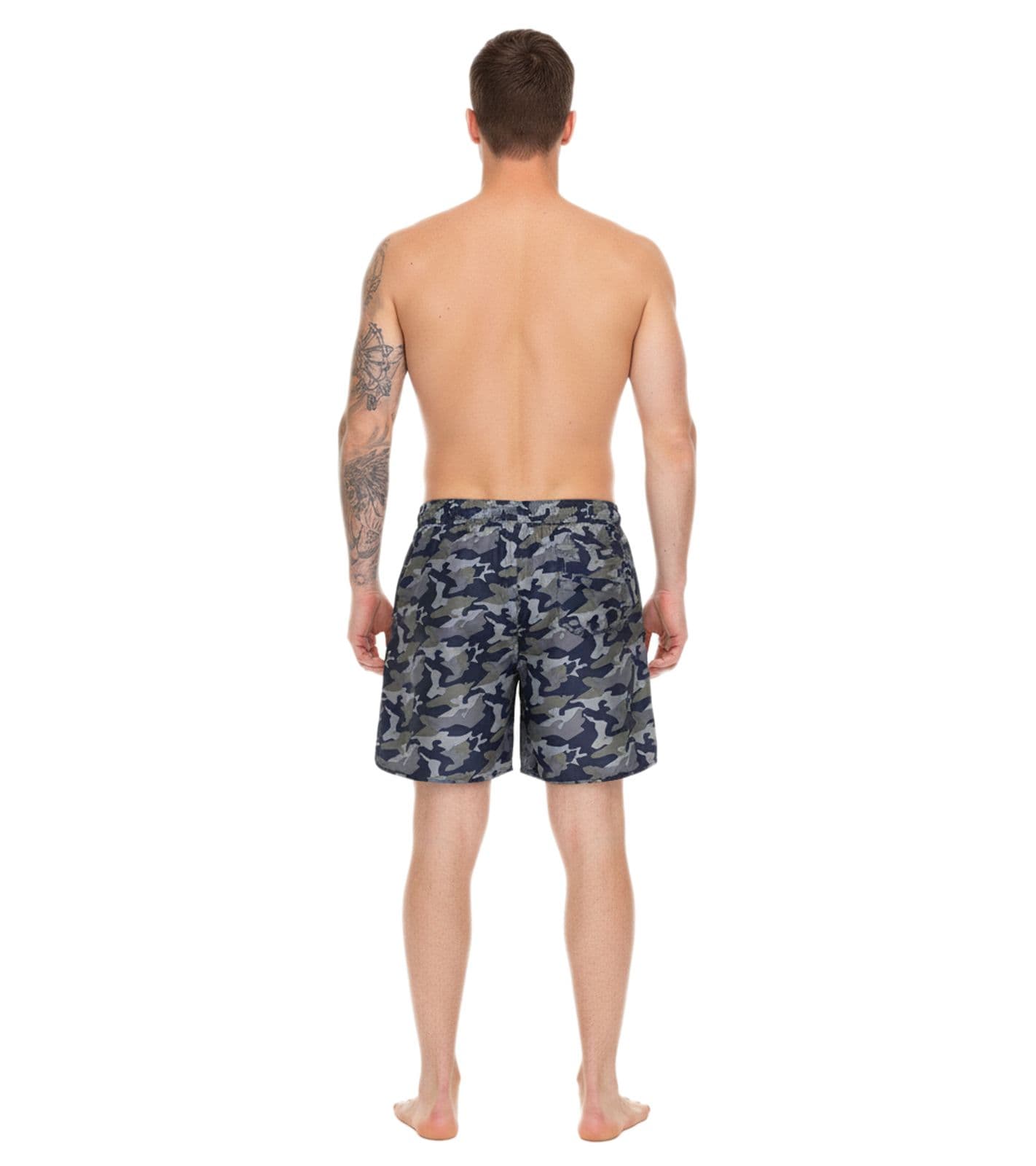 Bañador Pierre Cardin camuflaje para hombre LA203937 azul/caqui-verde view 2