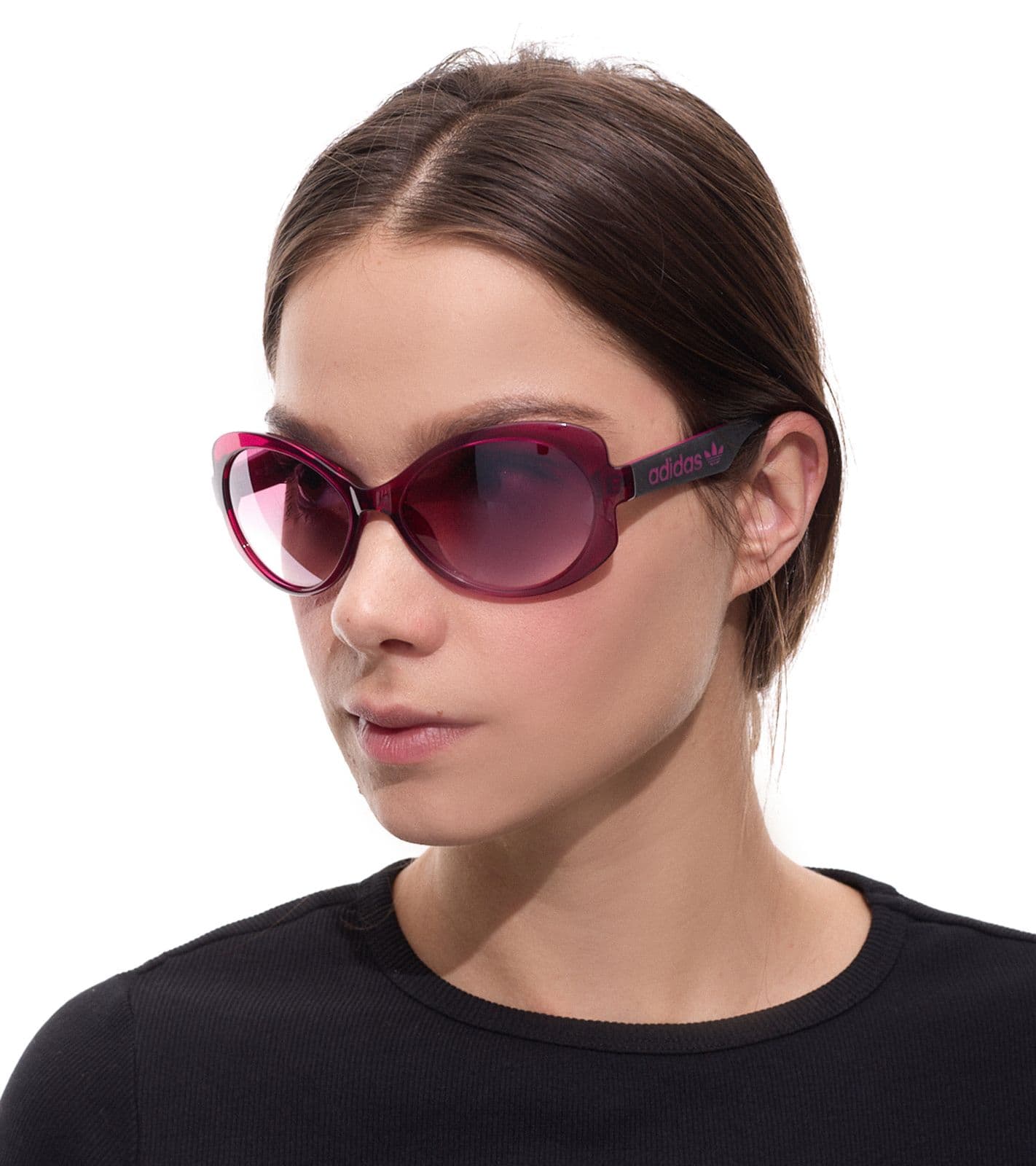 Gafas de sol adidas para mujer, diseño mariposa, con degradado, filtro de protección UVA y UVB, categoría 2, para vacaciones, EW3542, violeta view 2