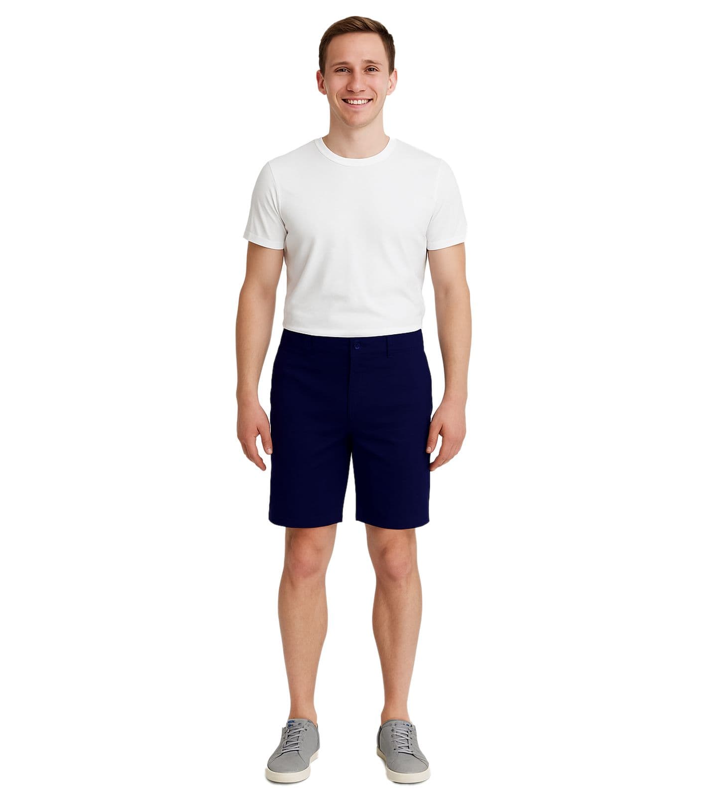 Bermudas casuales Peterson para hombre, pantalones chinos con shorts de lino y algodón, 20504682 194013, azul oscuro