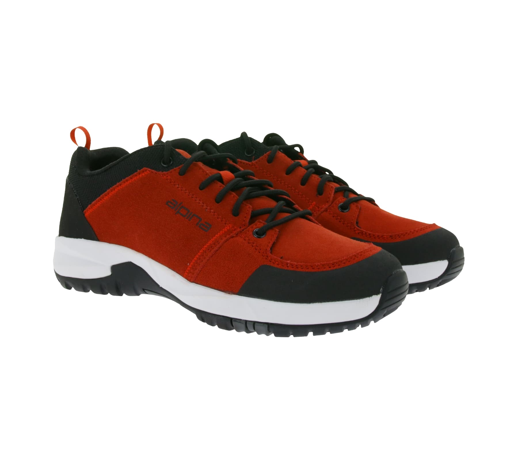 Zapatillas de trekking ALPINA Opal transpirables para mujer y hombre, zapatillas de senderismo para exteriores 627G-2K, rojo/negro
