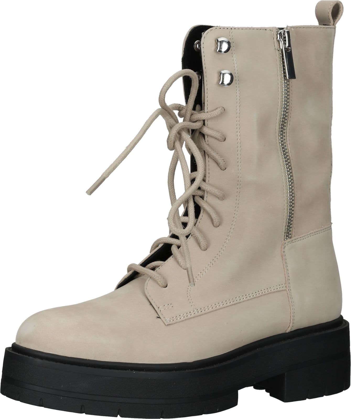 Botines elegantes GEOX, zapatos con cordones para mujer D36VDJ 000CL C5004 Beige