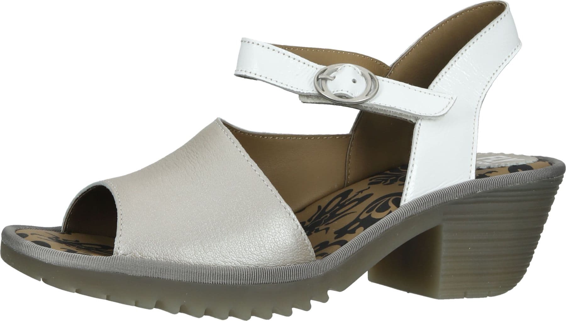Sandalias deportivas FLY London, sandalias de mujer P501439 001 plata