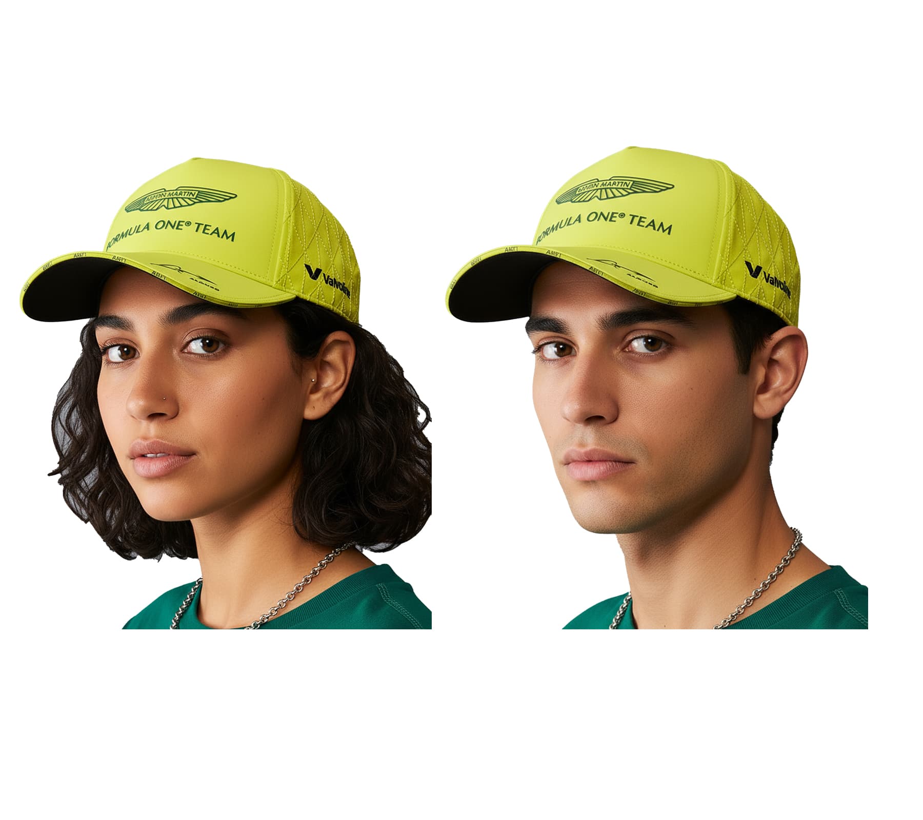 Gorra de béisbol Fernando Alonso Aston Martin F1™ 2024, Snapback, 701229246 002, Amarillo Neón