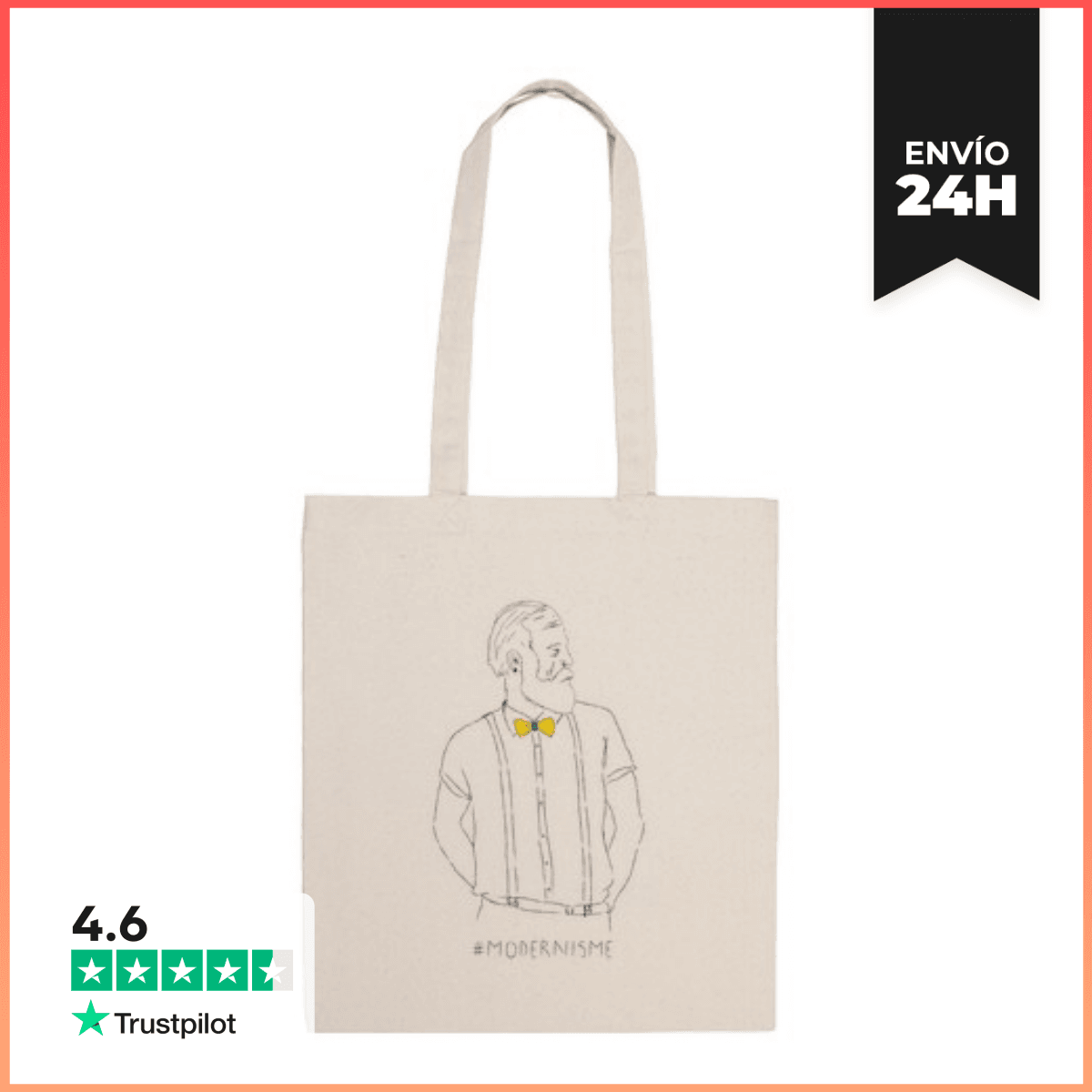 Bolsa De Tela Modernisme - Antoni Gaudí laTostadora