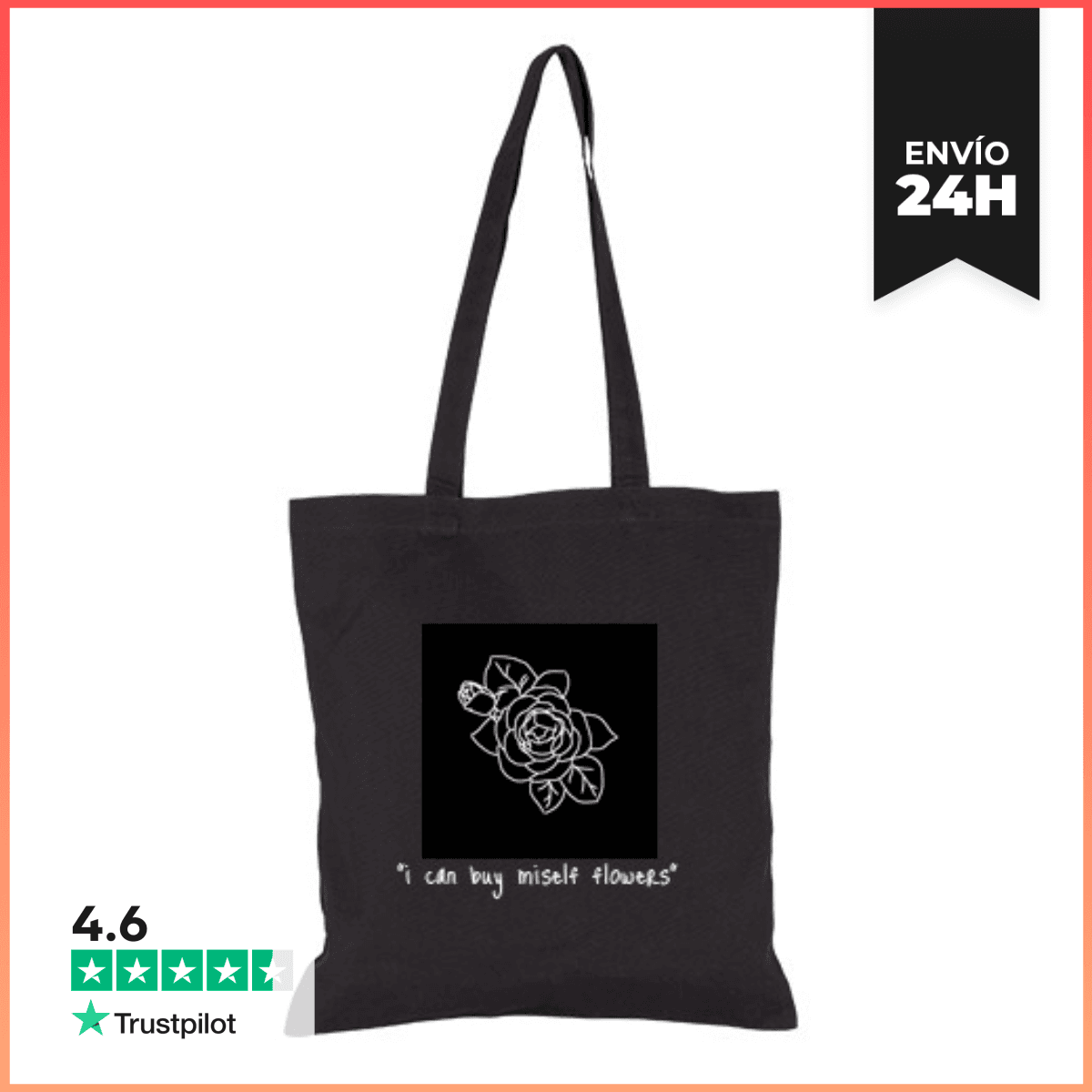 Bolsa De Tela Flowers laTostadora