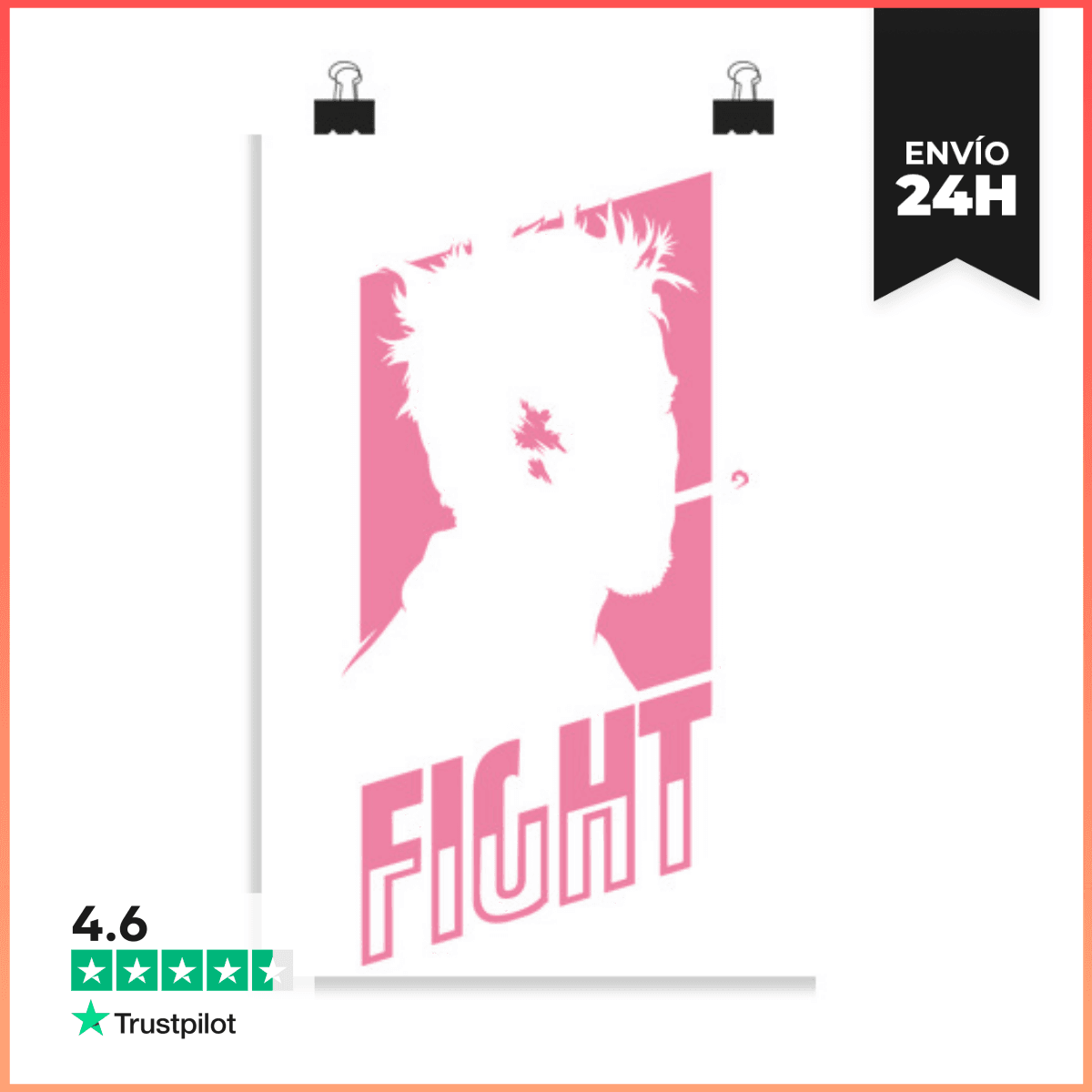 Póster Vertical 2:3 - (20 X 30 Cm) Fight Club: You Have to Fight