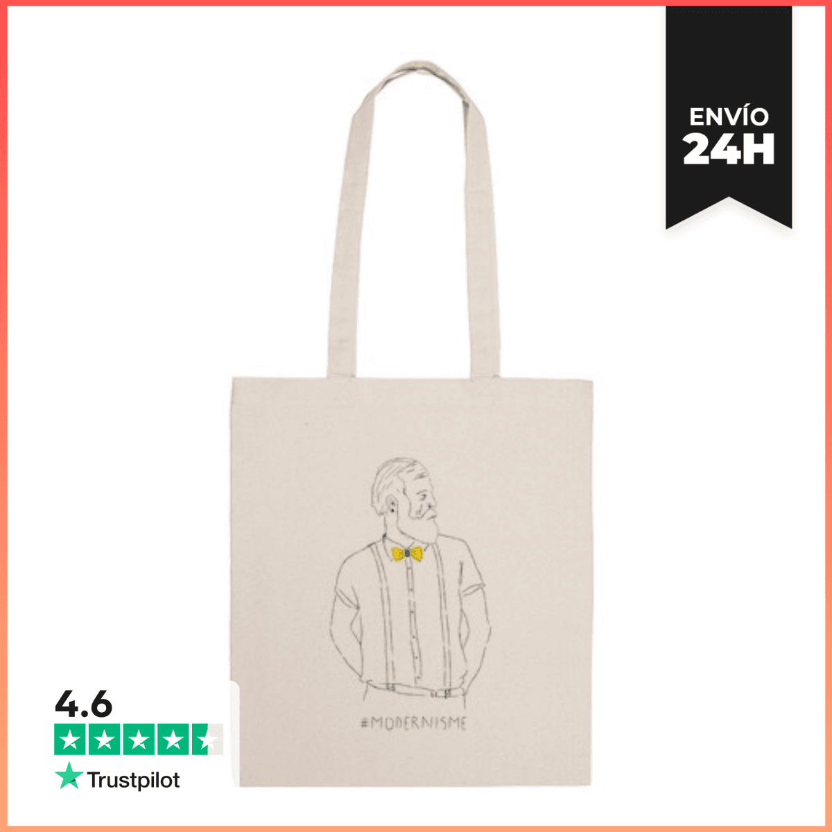Bolsa De Tela Modernisme - Antoni Gaudí laTostadora
