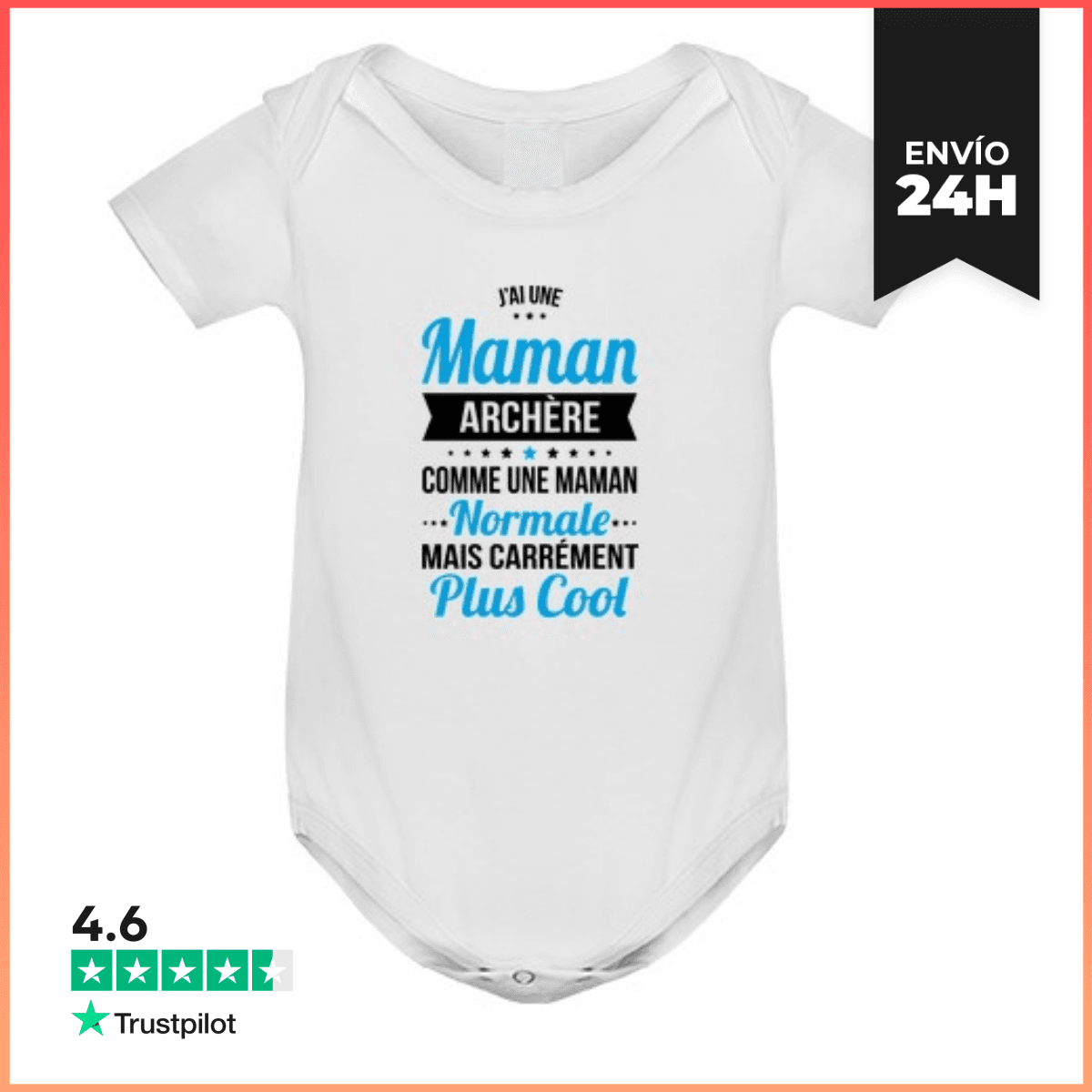 Body Bebé Tengo una mamá arquera más genial laTostadora