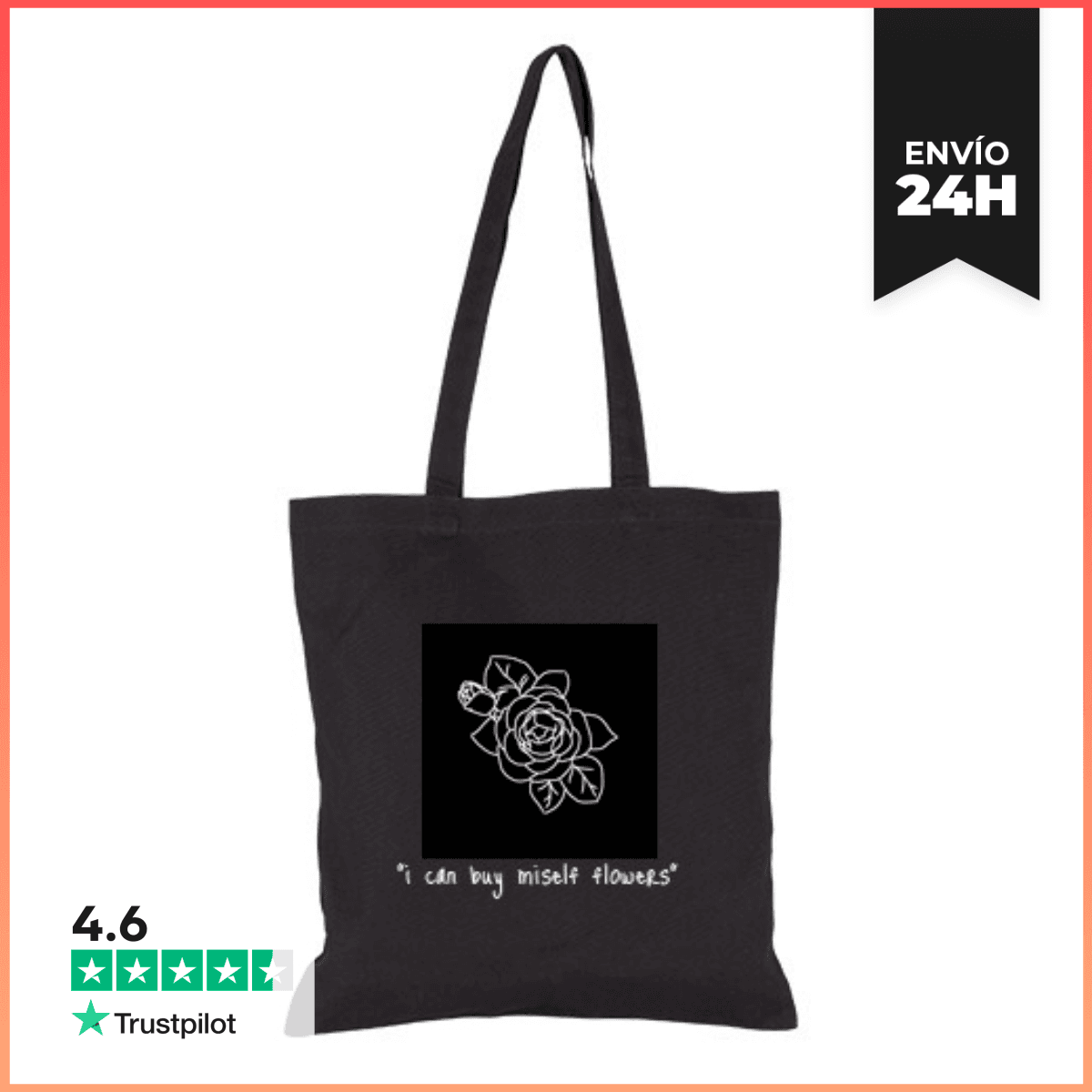 Bolsa De Tela Flowers laTostadora