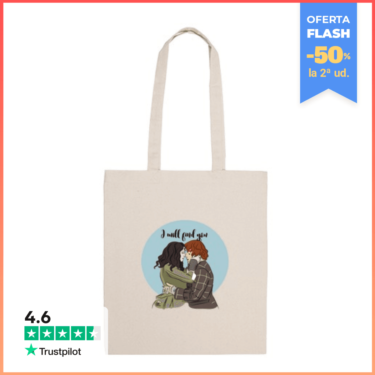 Bolsa De Tela I will find you - Bolso laTostadora