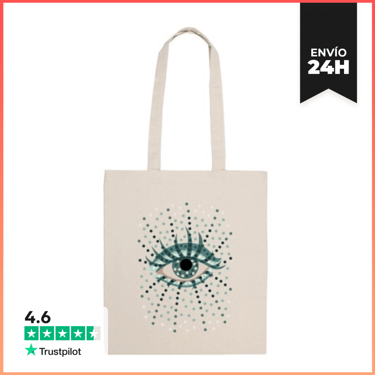 Bolsa De Tela ojo de puntos laTostadora