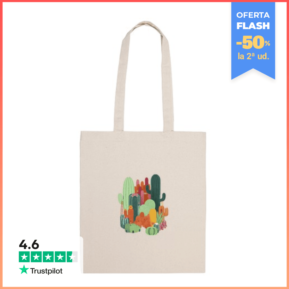 Bolsa De Tela Bolso Ciudad Cactus laTostadora