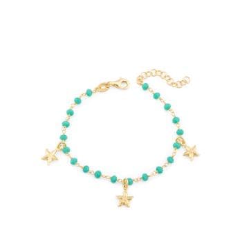 Pulsera estrellas plata bañada