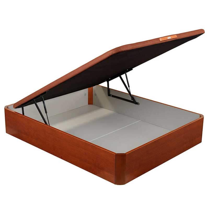 pikolin naturbox com altura de 32 cm 80x200cm cereja