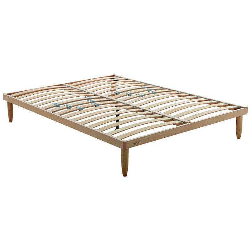Somier de láminas Natural 14 láminas madera reforzado 150x182 cm