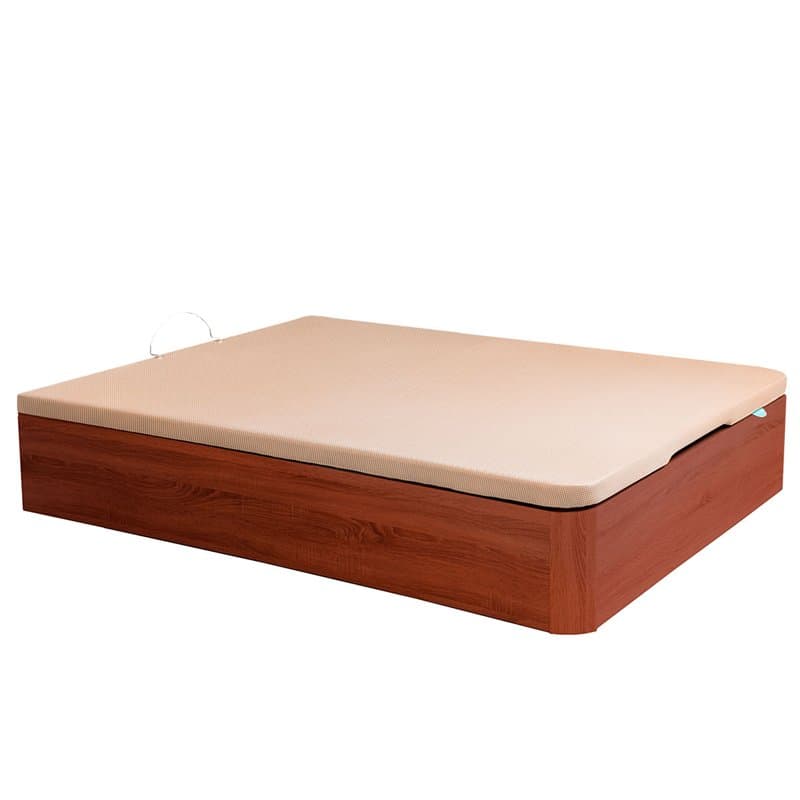 Canapé Abatible Relax Musa 3D gran capacidad alturas 38/32 cm 180x200 cm Cerezo Altura 32 cm