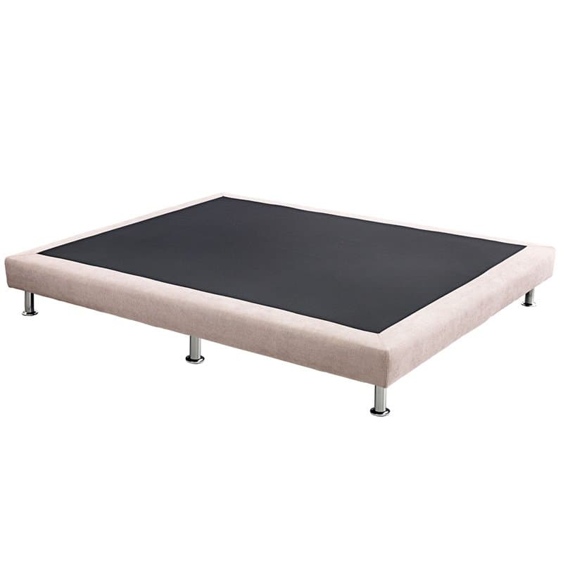 Base tapizada Deco tejido Antimanchas 3D transpirable estructura de madera 135x190 cm Piedra