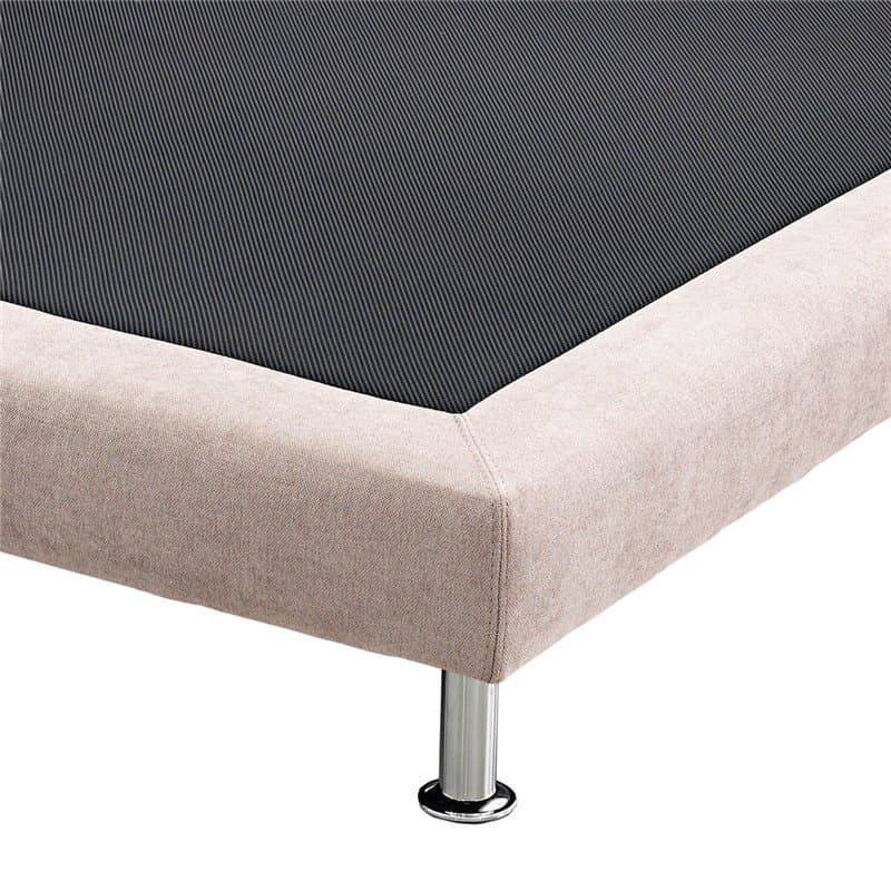 Base tapizada Deco tejido Antimanchas 3D transpirable estructura de madera 135x190 cm Piedra