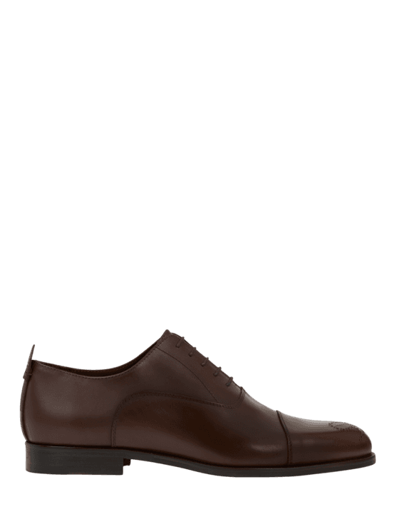 Etro, Zapatos Oxford De Piel Con Detalles Paisley, Herren, Marrón, Tamaño 43