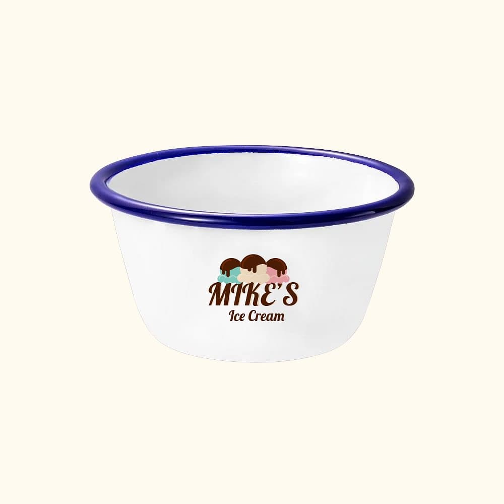 Tazón de helado esmaltado personalizado con nombre Regalo de Navidad Regalo de Cumpleaños para un Niño Amigo de la Familia