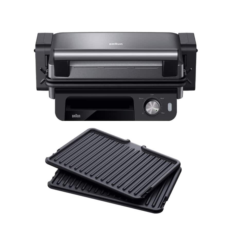 El MultiGrill 5 Grill de contacto CG 5033 Negro/Acero inoxidable
