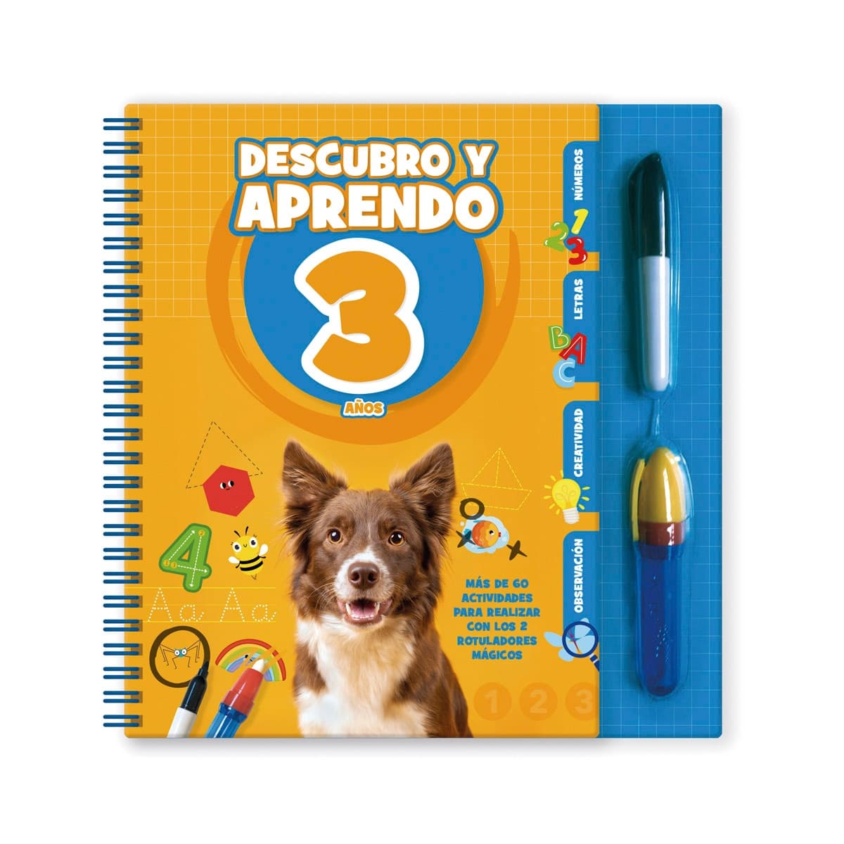 APRENDO CON - 3 AÑOS (Tapa dura).