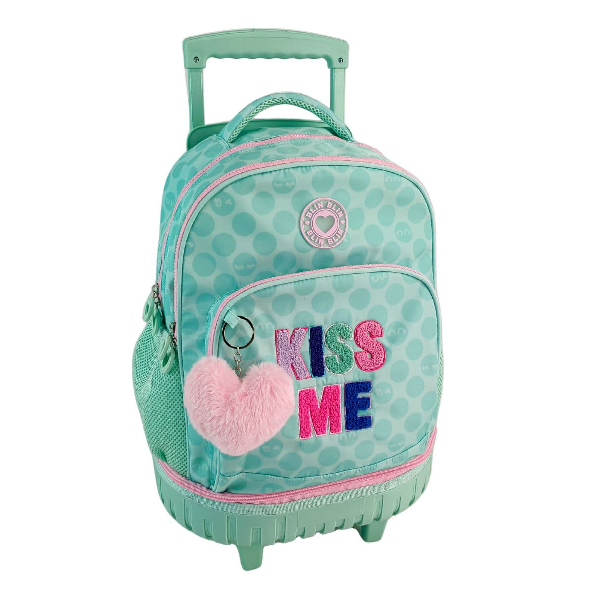 Toybags - Trolley fijo compacto doble cuerpo gran capacidad Blin Blin Kiss Me Toybags verde.