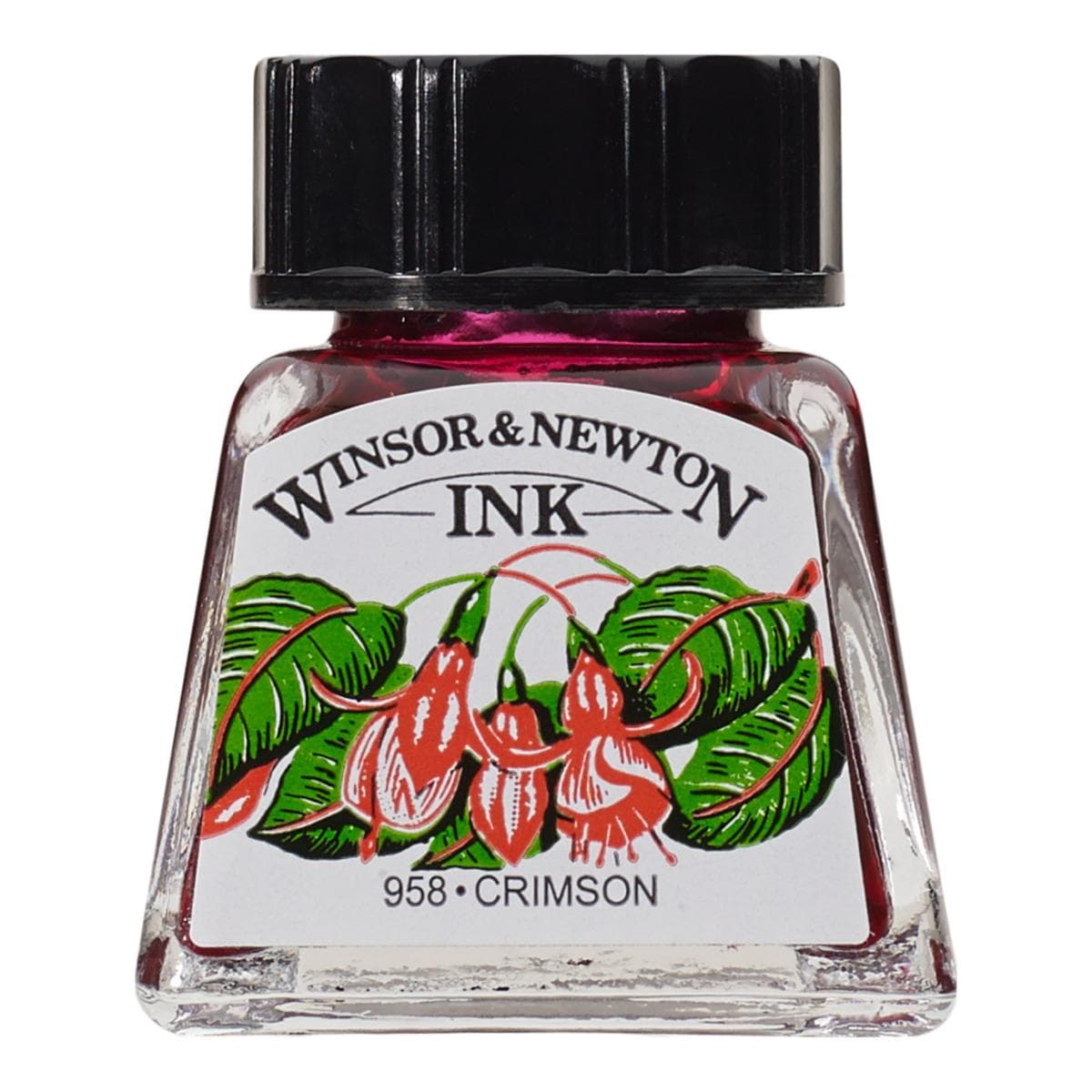 Winsor &amp; Newton - Tinta de dibujo 14 ml Winsor &amp; Newton carmesí.