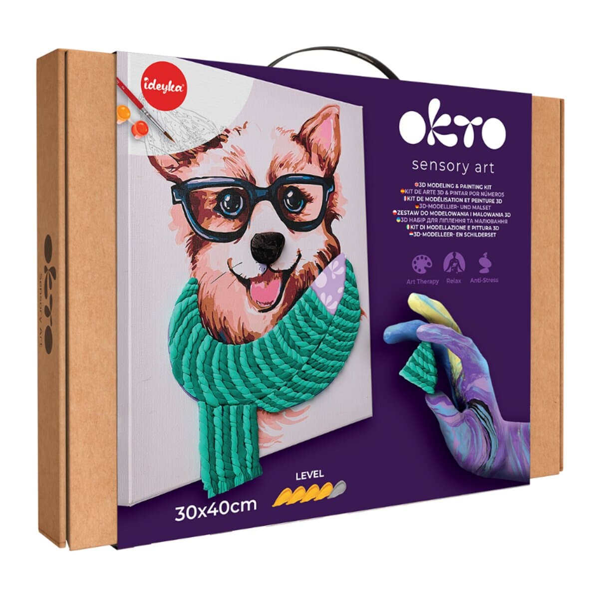 OKTO - Pintar por números y Air clay suave al tacto Fashion Corgi OKTO&amp;Ideyka.