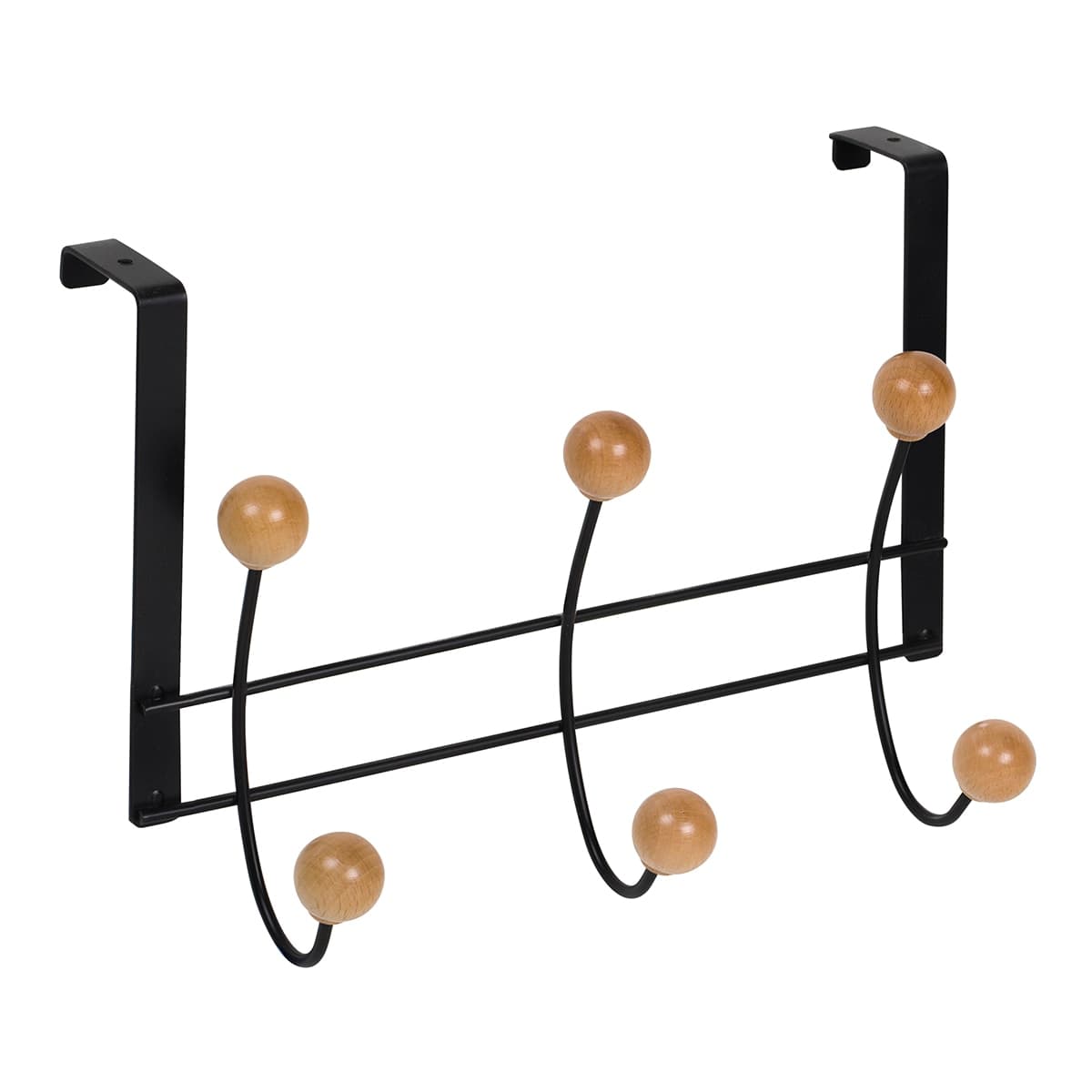 Nesu - Percha Metal y Madera 6 Colgadores 902NEHN6.