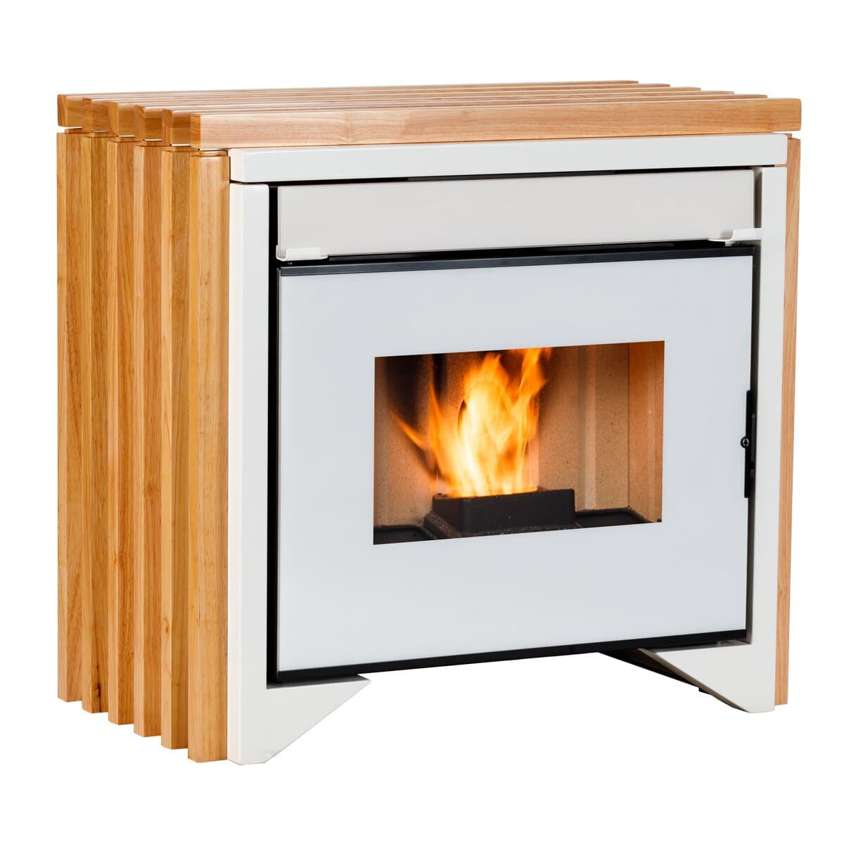 Ecoforest - Estufa pellet Praga Blanca 12Kw.