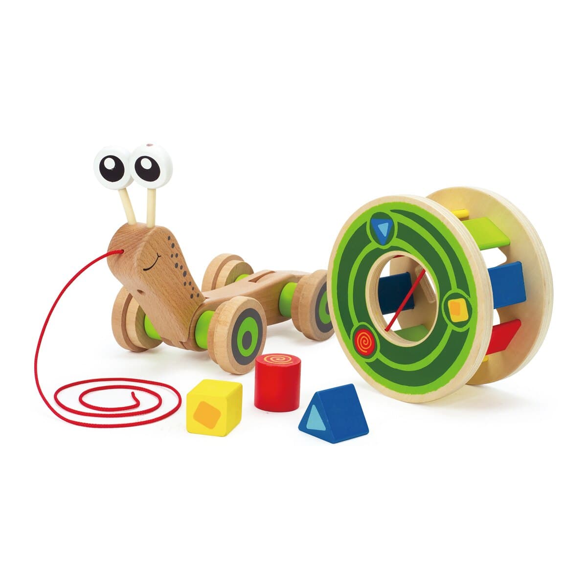 Hape - Caracol arrastre juguete de madera Hape.
