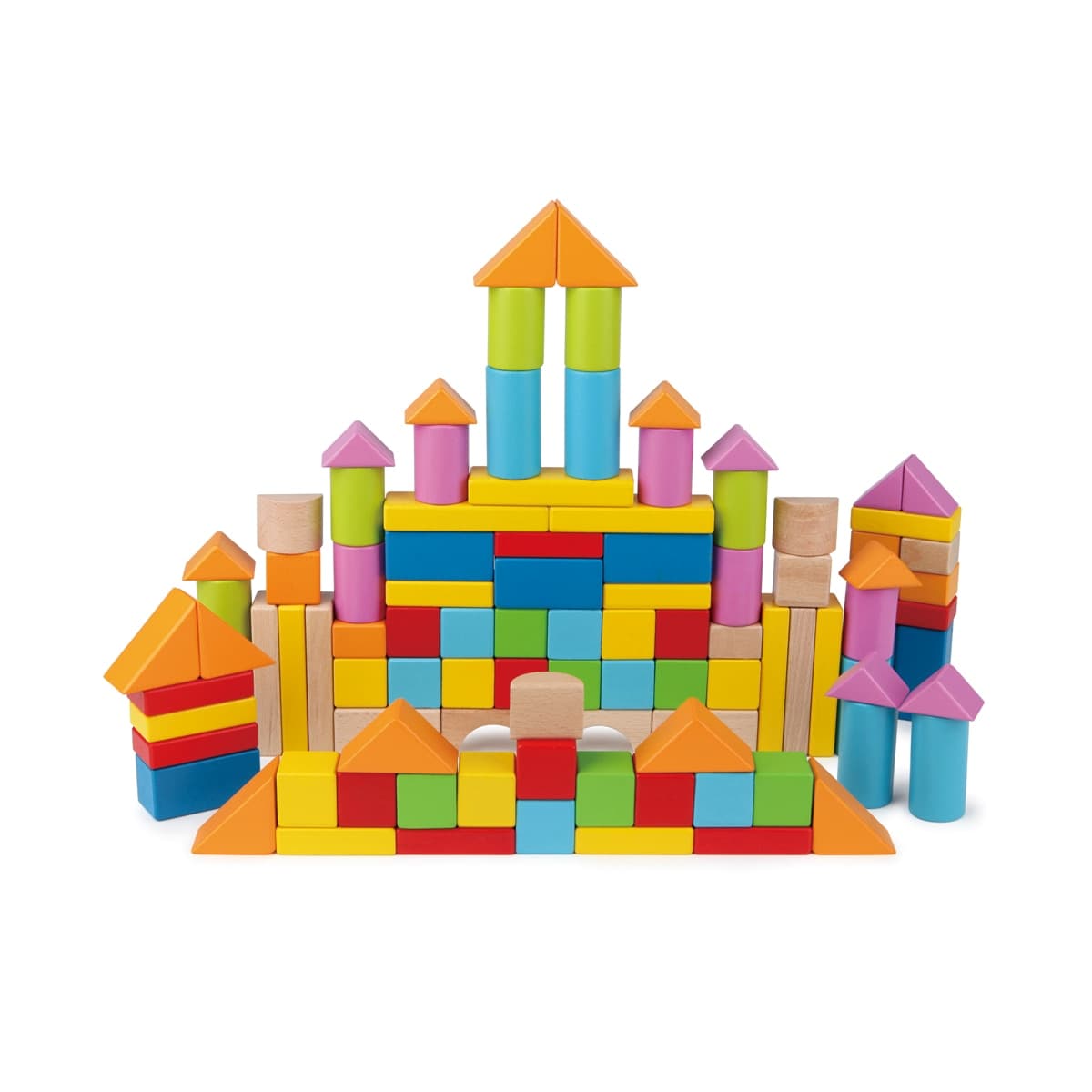 Hape - Puzzle de madera 101 bloques Hape.